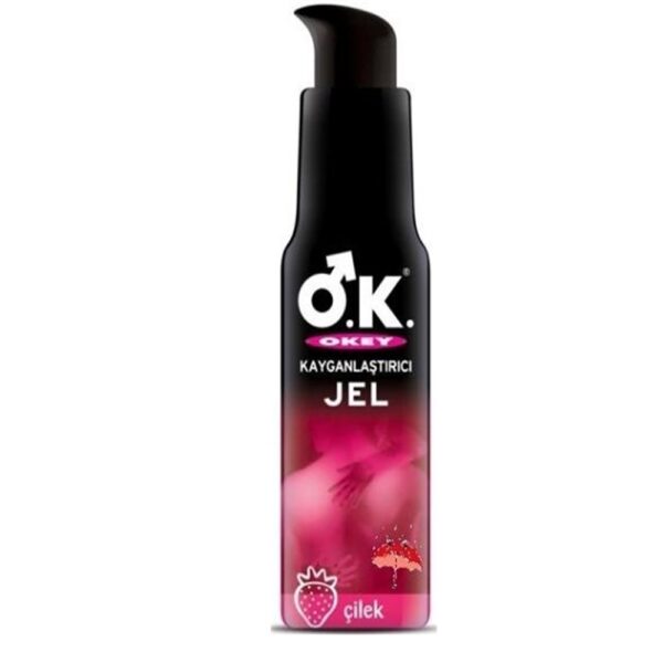 Okey Çilek Aromalı Kayganlaştırıcı Jel