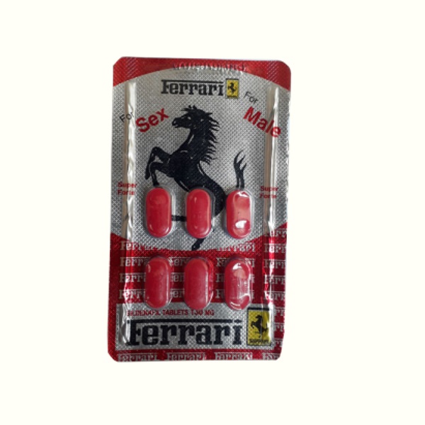 Ferrari 130 Mg Sildenafil 6 Tablet Kırmızı Ereksiyon Hapı