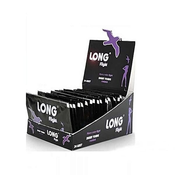 Long Flight 24 Adet Geciktirici Mendil